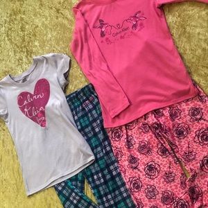 2 pairs of girls 10/12 Calvin Klein pajamas